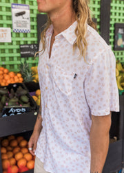 LEOPARD BUTTON UP PINK