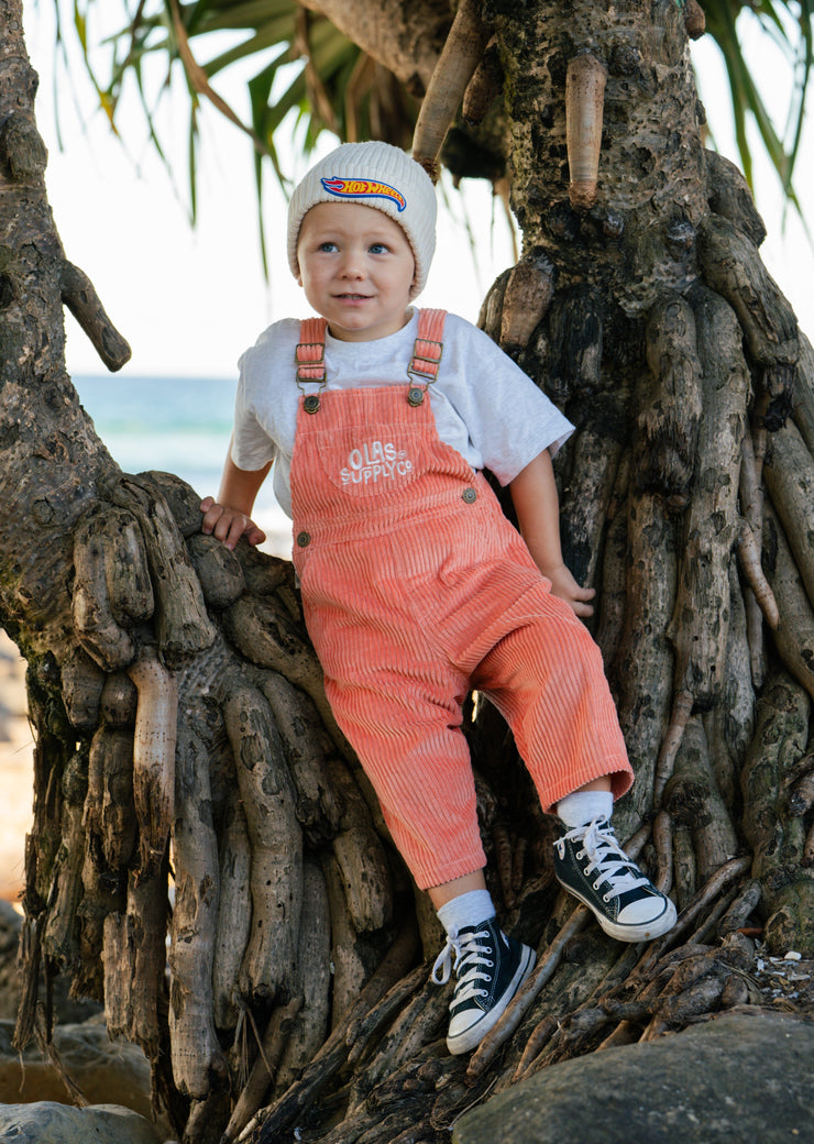 RIVER LONG OVERALLS RED