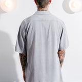 STAPLE BUTTON UP GREY