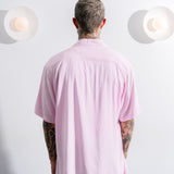 STAPLE BUTTON UP PINK