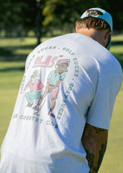 GOLF SUCKS TEE GREY