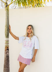 EAST COAST BOX TEE PINK