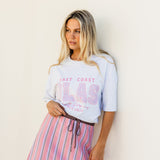 EAST COAST BOX TEE PINK