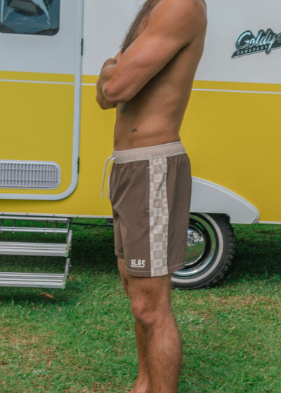 DREAMLAND ELASTIC BOARDSHORTS BROWN