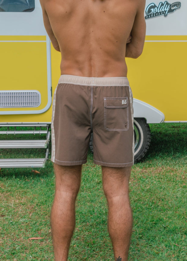 DREAMLAND ELASTIC BOARDSHORTS BROWN