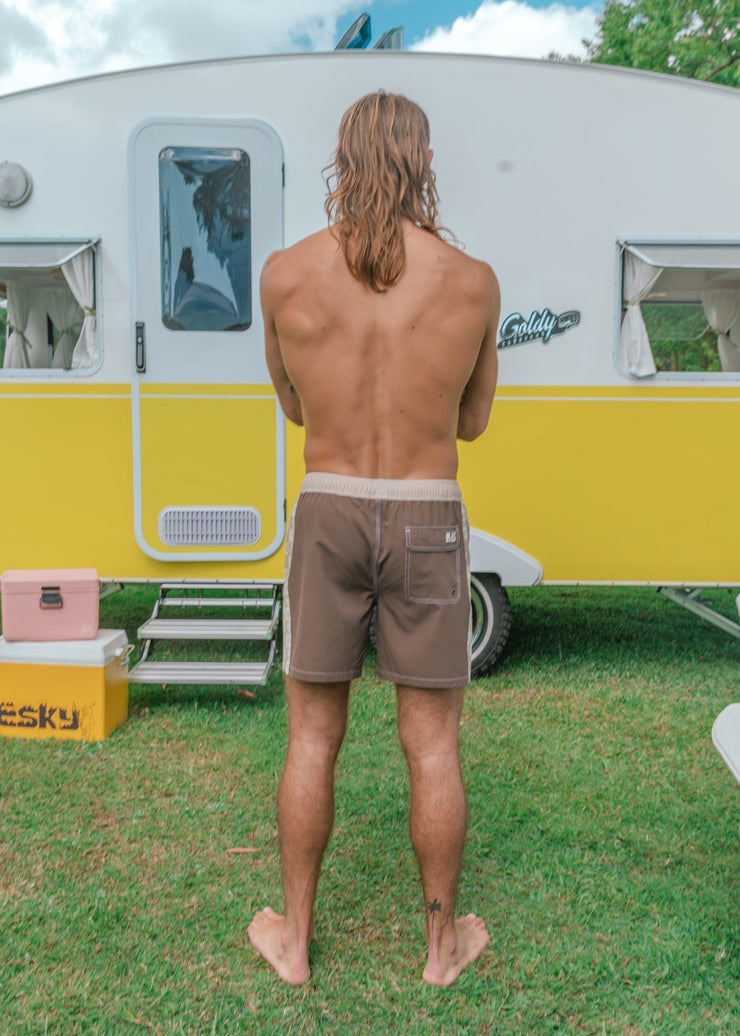 DREAMLAND ELASTIC BOARDSHORTS BROWN