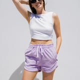 COASTAL CORD SHORT LAVENDER