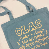 OLAS TOTE BAG BLUE